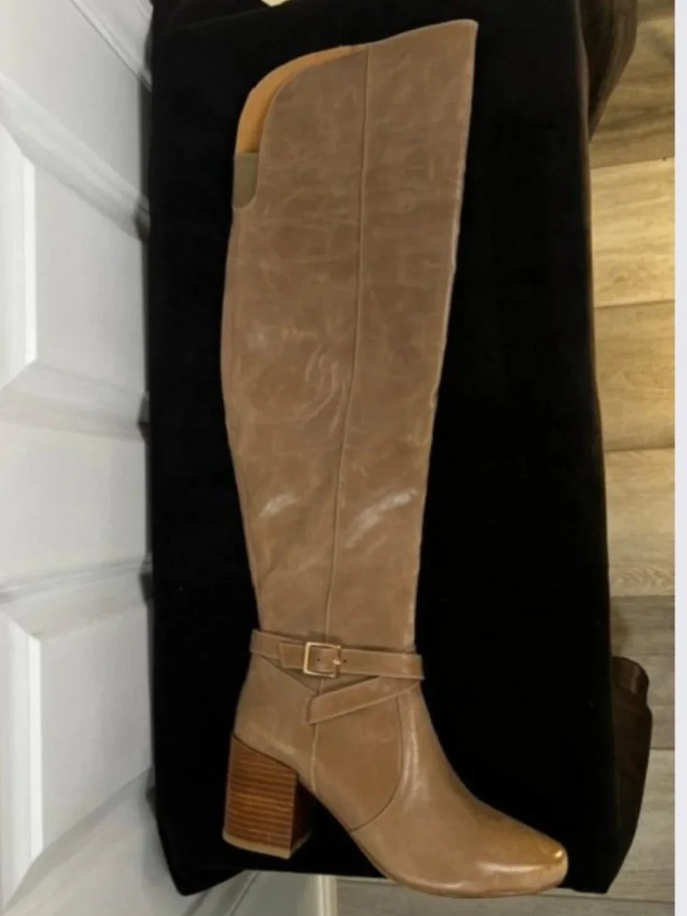 Matiko Lakota Over-The-Knee Boots in Tan Leather – Size 9 / 39 Euro - NEW